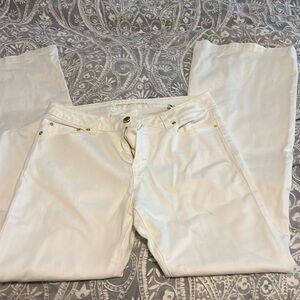 Michael Kors white jeans, wide bottom